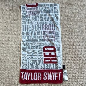 Rare!! Taylor Swift Red Album Polyester Scarf